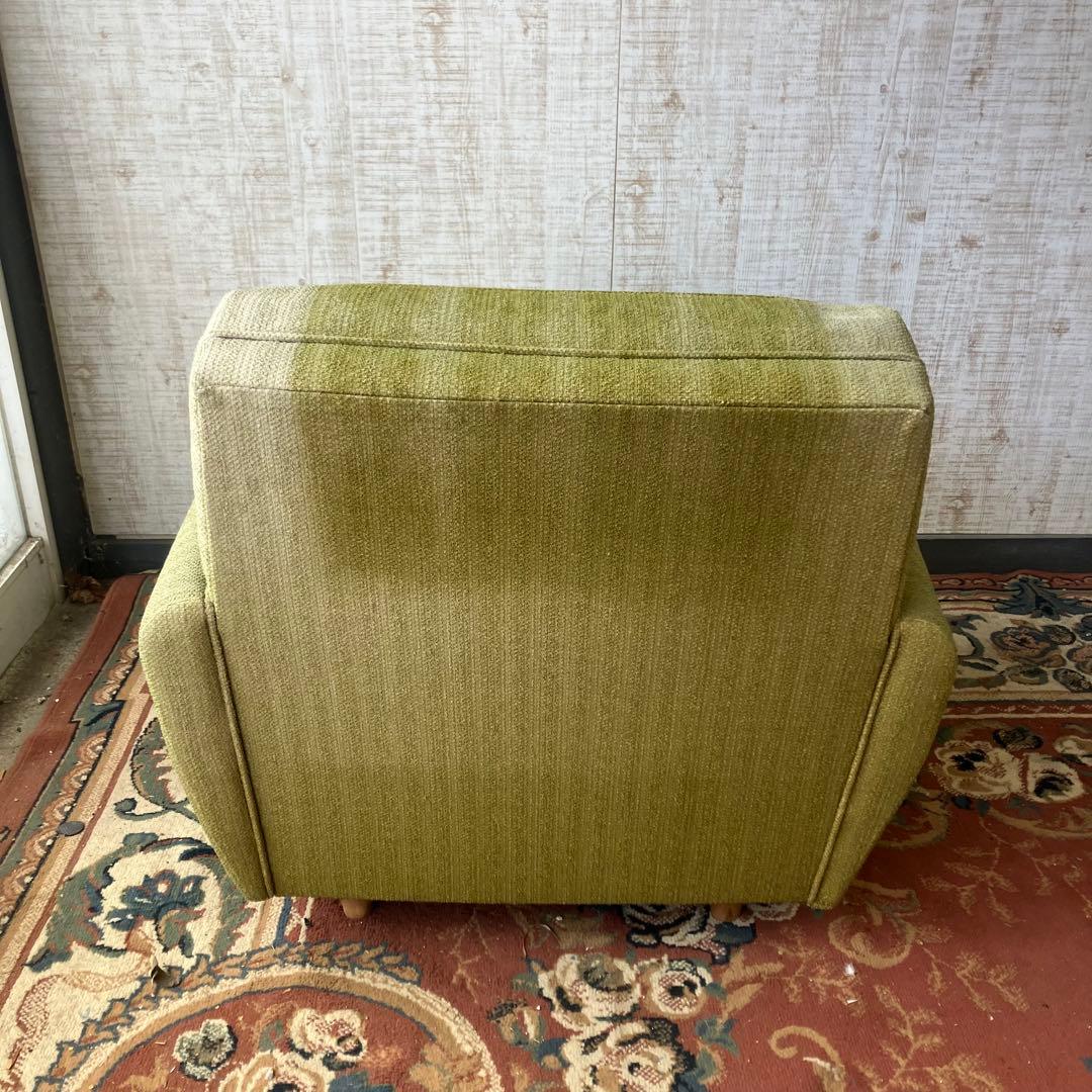 ① 昭和レトロ ミッドセンチュリー 一人掛けソファー ロビーチェア アームチェア