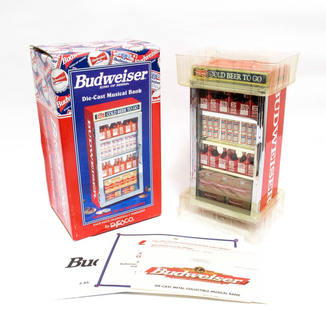 匿名配送]訳あり品 バドワイザー 冷蔵庫 貯金箱 ミュージック バンク