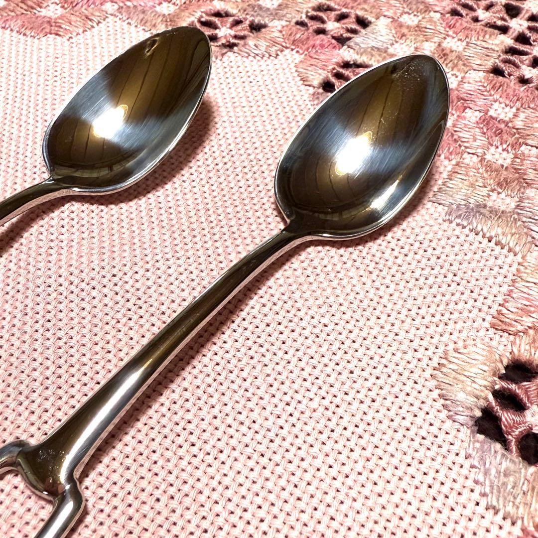 【未使用品】HERMES アトラージュ ティースプーン 2本セット(バラ売り可)