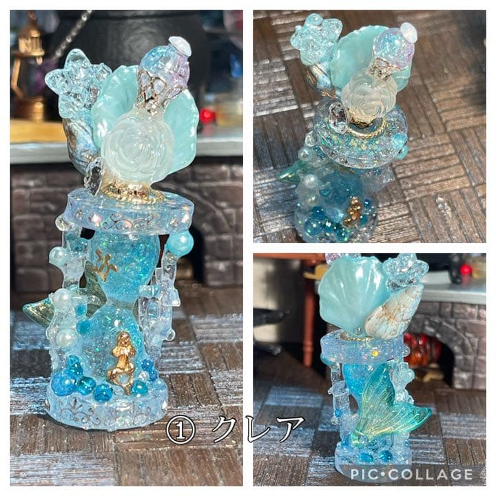 時のマーメイド砂時計オブジェ