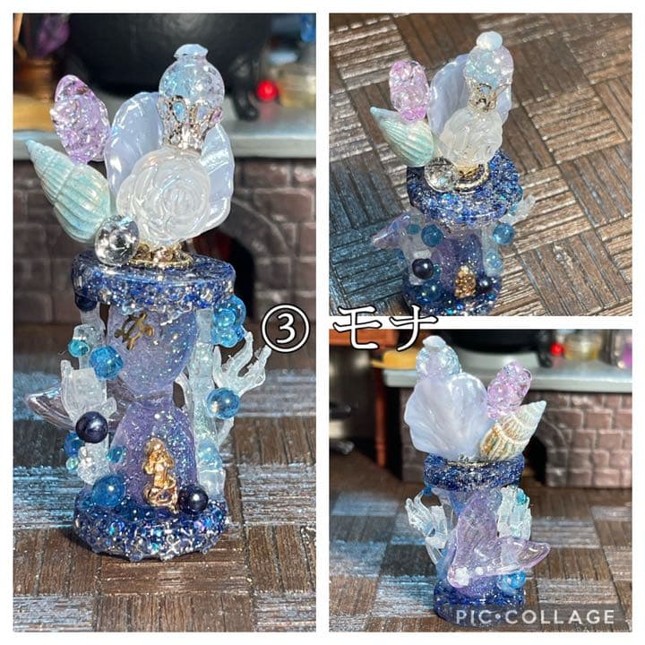 時のマーメイド砂時計オブジェ