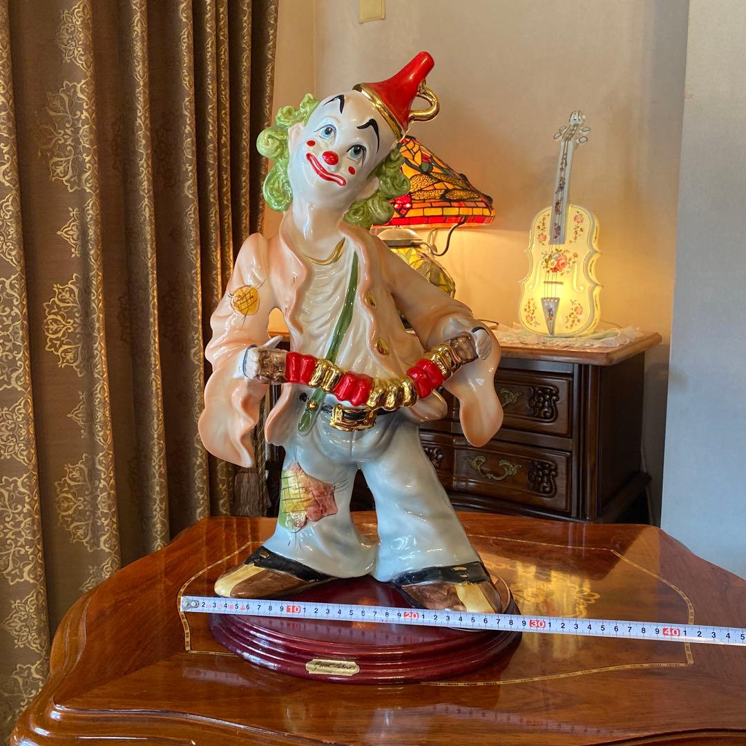 イタリア製　ピエロ　陶器　インテリア　Guido Cortese氏