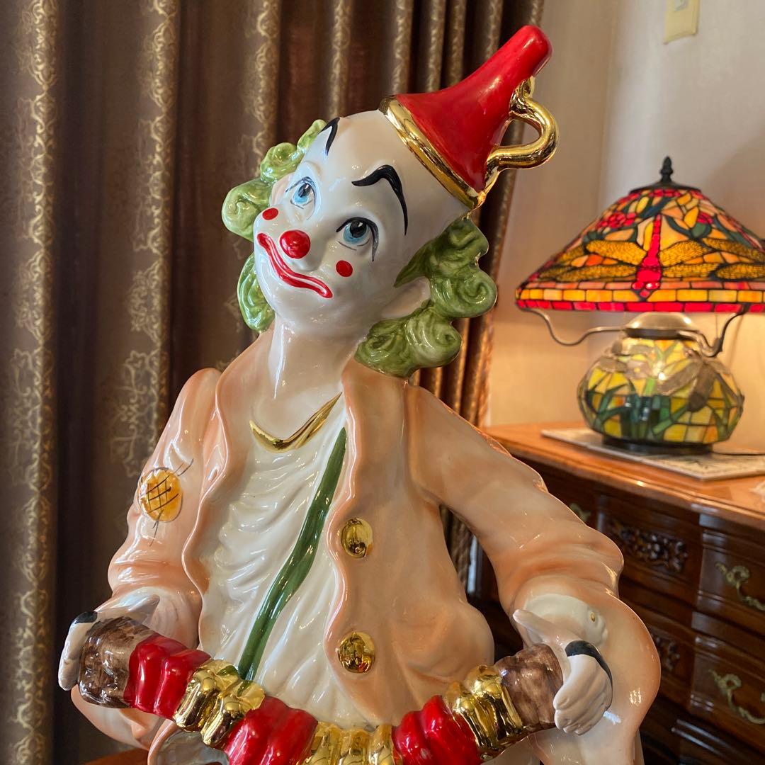 イタリア製　ピエロ　陶器　インテリア　Guido Cortese氏