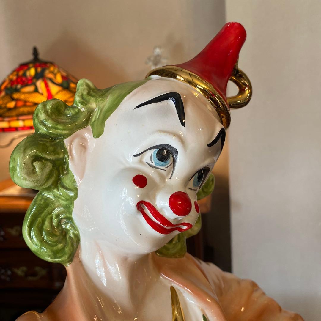 イタリア製　ピエロ　陶器　インテリア　Guido Cortese氏