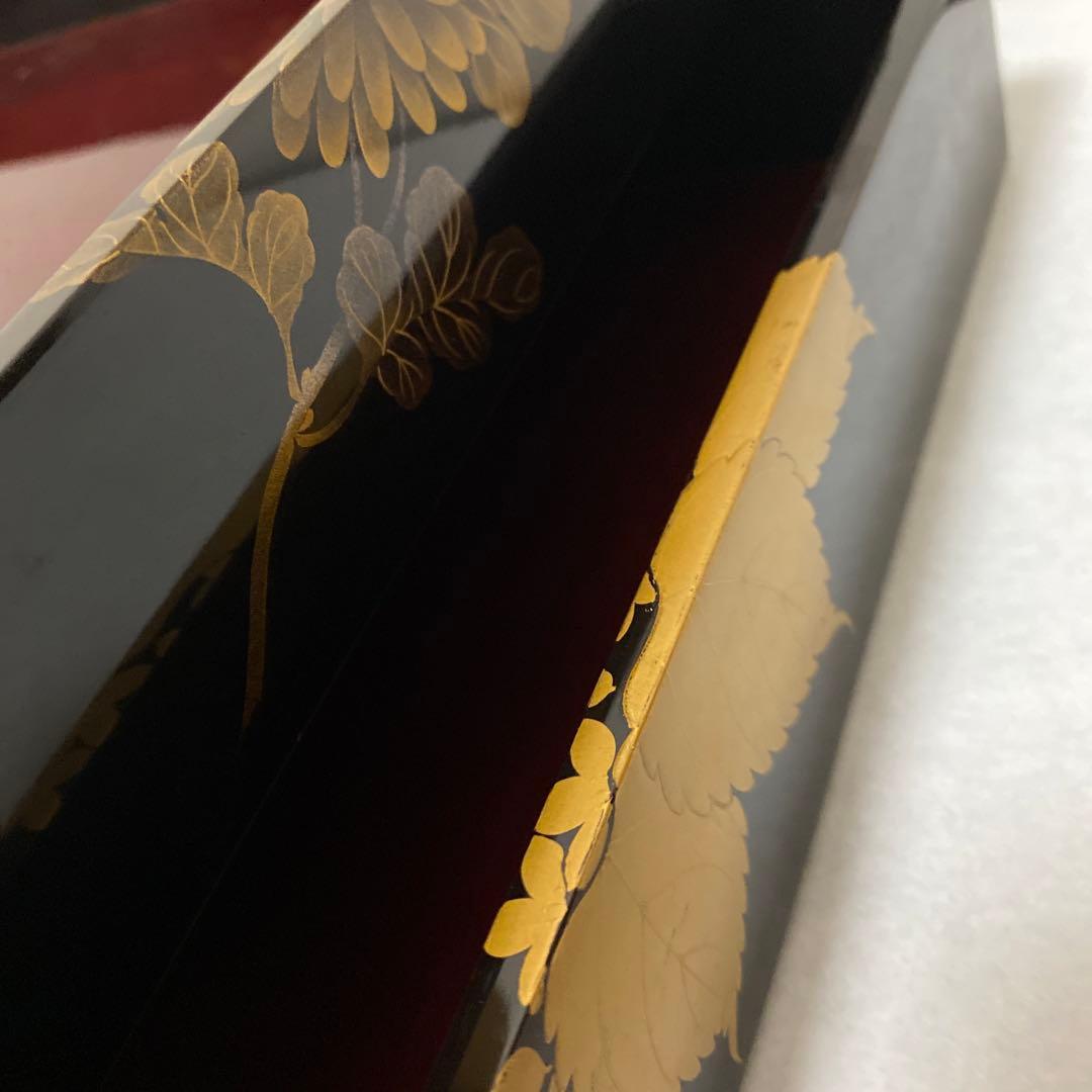 広蓋？運び盆？蒔絵模様2点