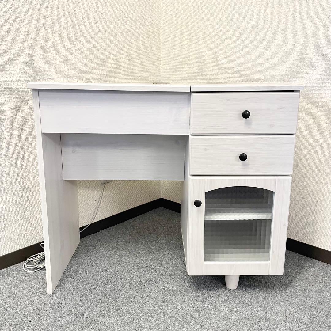 【良品】ニトリ　デスクドレッサーフローリオ7080D ※スツール別売り F