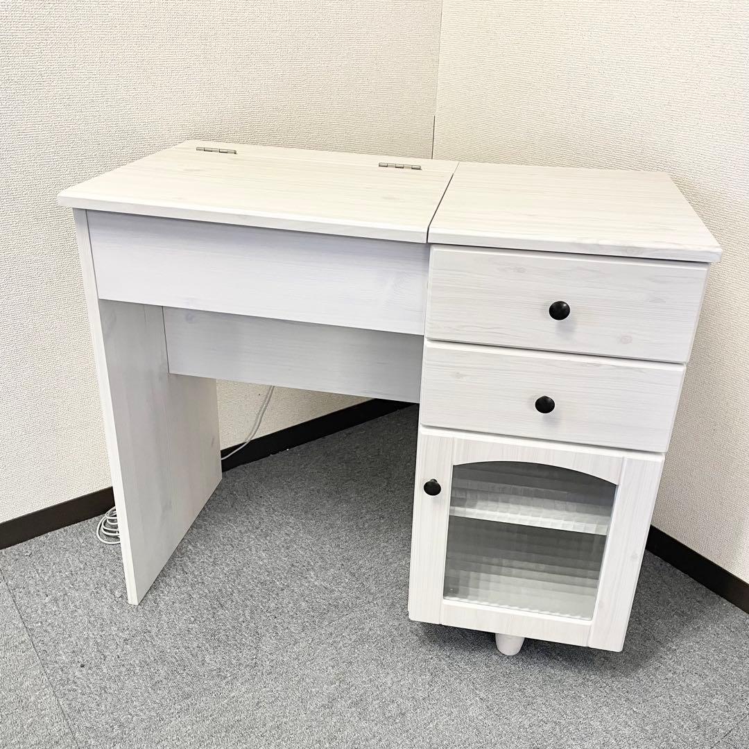 【良品】ニトリ　デスクドレッサーフローリオ7080D ※スツール別売り F