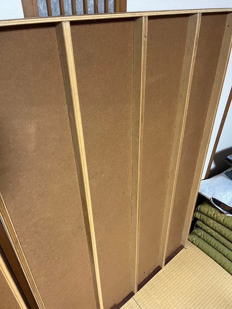 木製和式ダブルベッド、畳マットレス付き