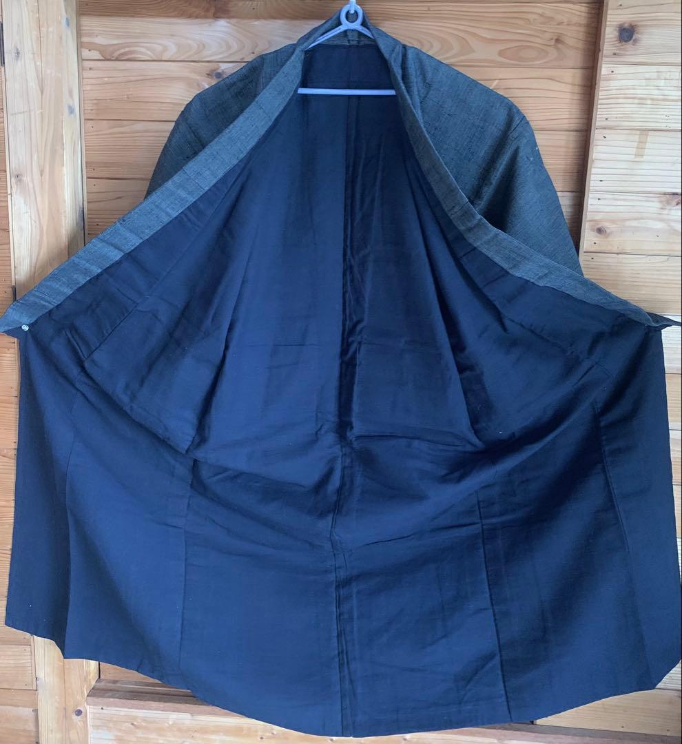 藍染着物 長着 メクラ 縞 紬 木綿 - メルカリ