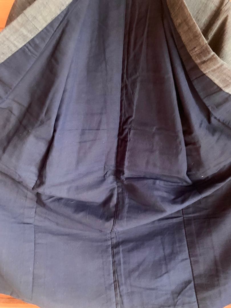 藍染着物 長着 メクラ 縞 紬 木綿 - メルカリ