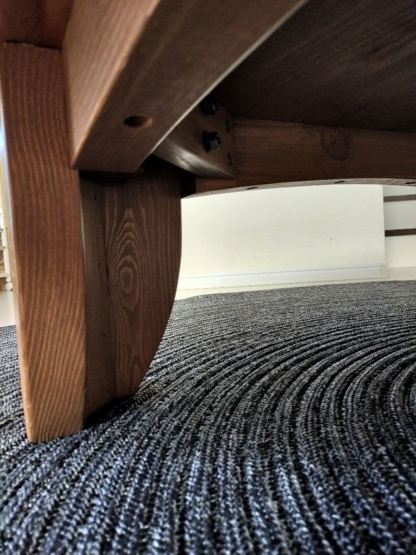 ACTUS　円形木製センターテーブル　140センチ