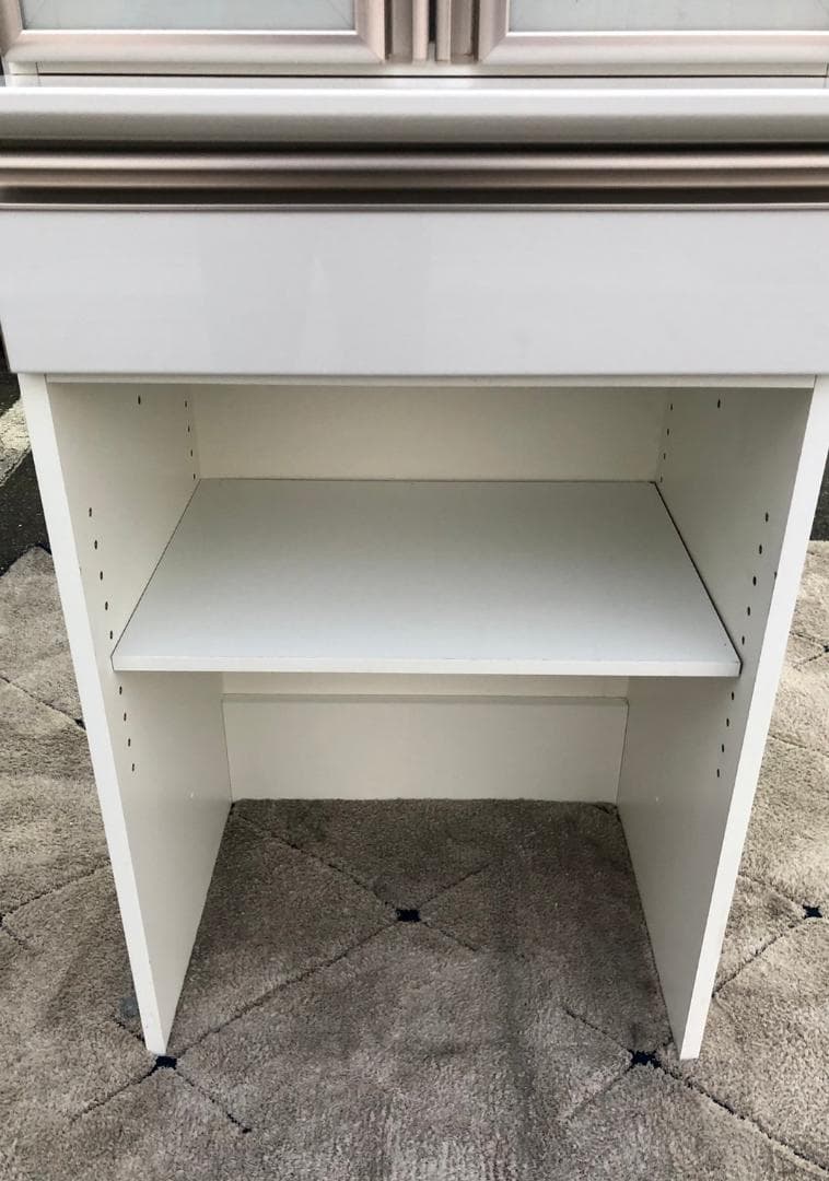 【福岡市限定】レンジボード 食器棚 キッチン収納 60,5×50×202,5㎝