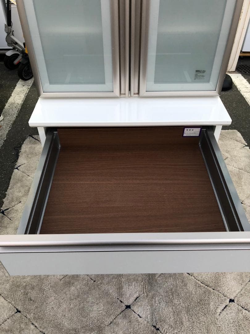 【福岡市限定】レンジボード 食器棚 キッチン収納 60,5×50×202,5㎝