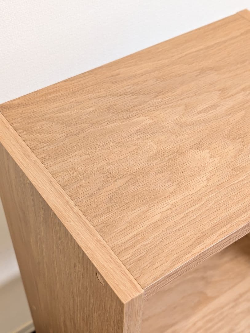 無印 スタッキングシェルフ 2段 オーク材