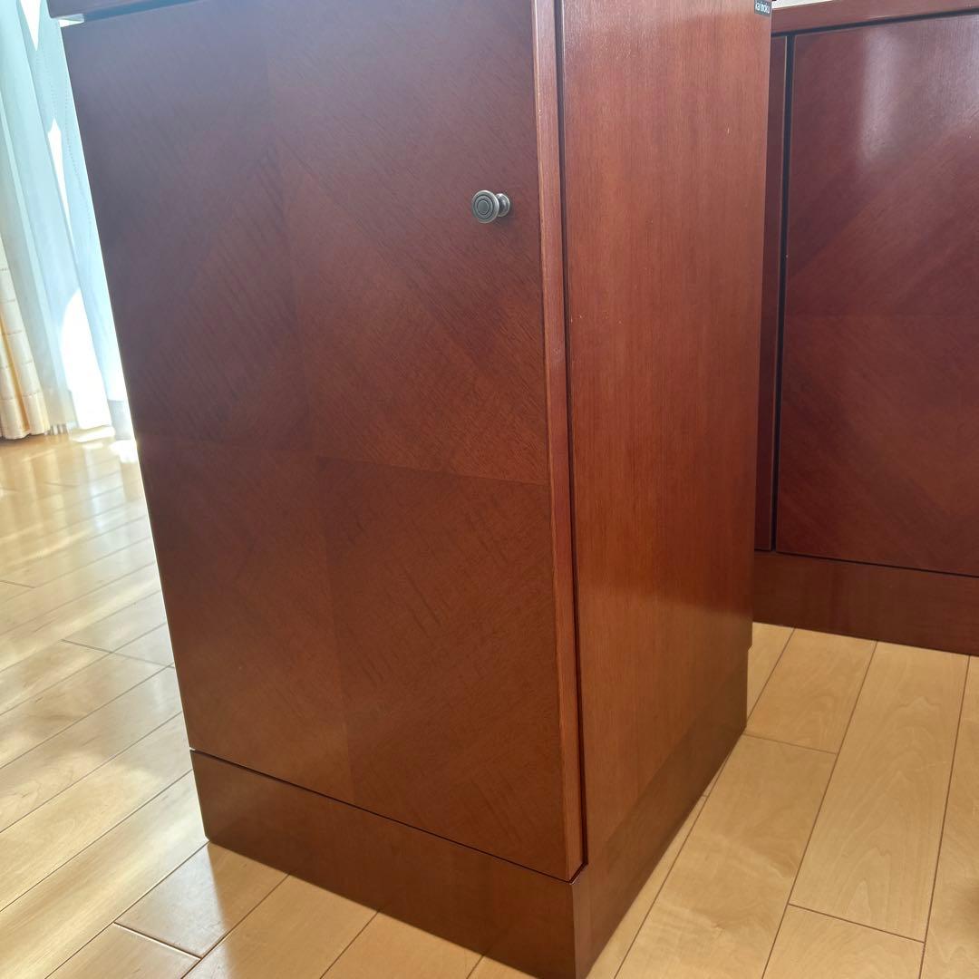 極希少カリモク　アラード　突板　ダイヤモンド貼り　サイドボード　キャビネット②