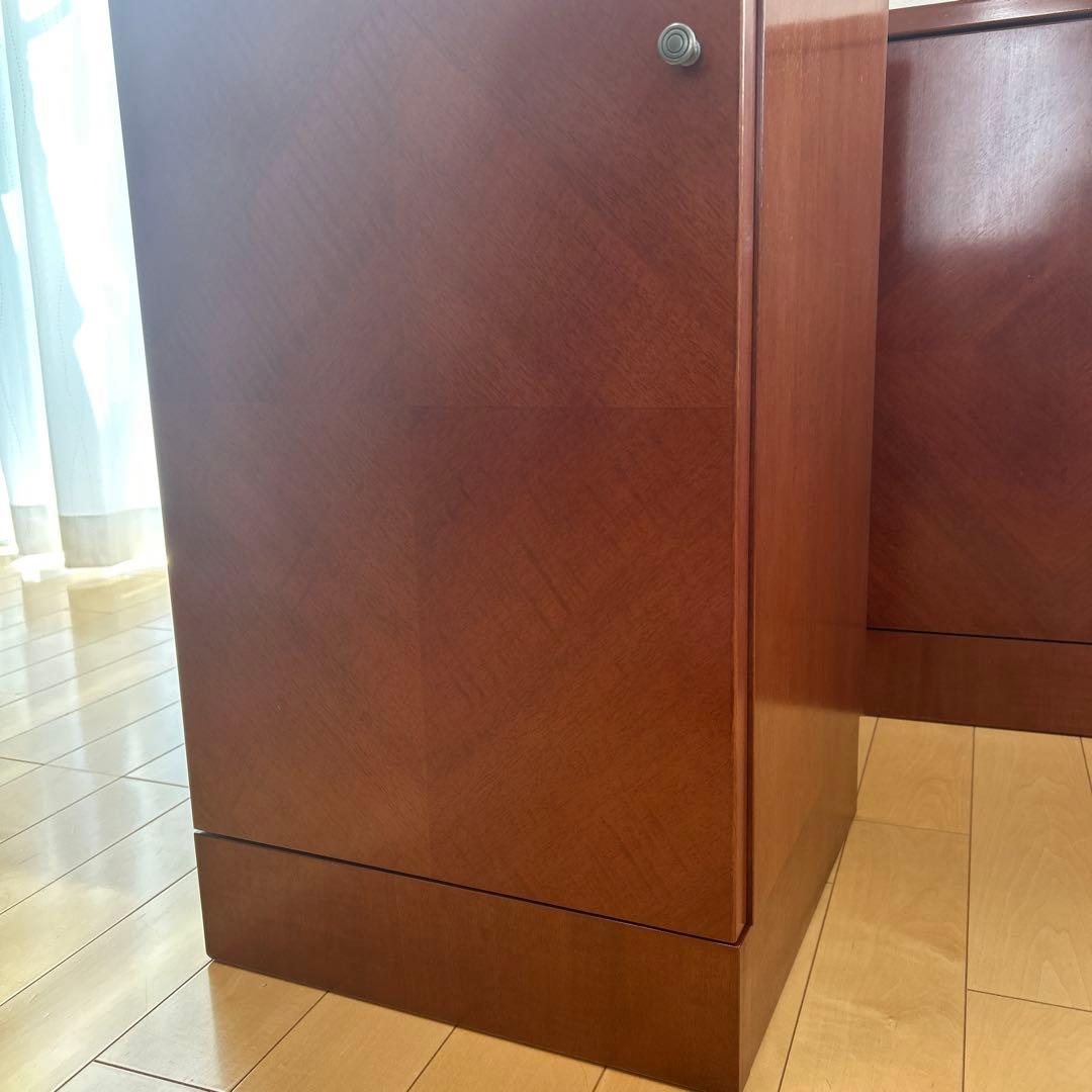 極希少カリモク　アラード　突板　ダイヤモンド貼り　サイドボード　キャビネット②