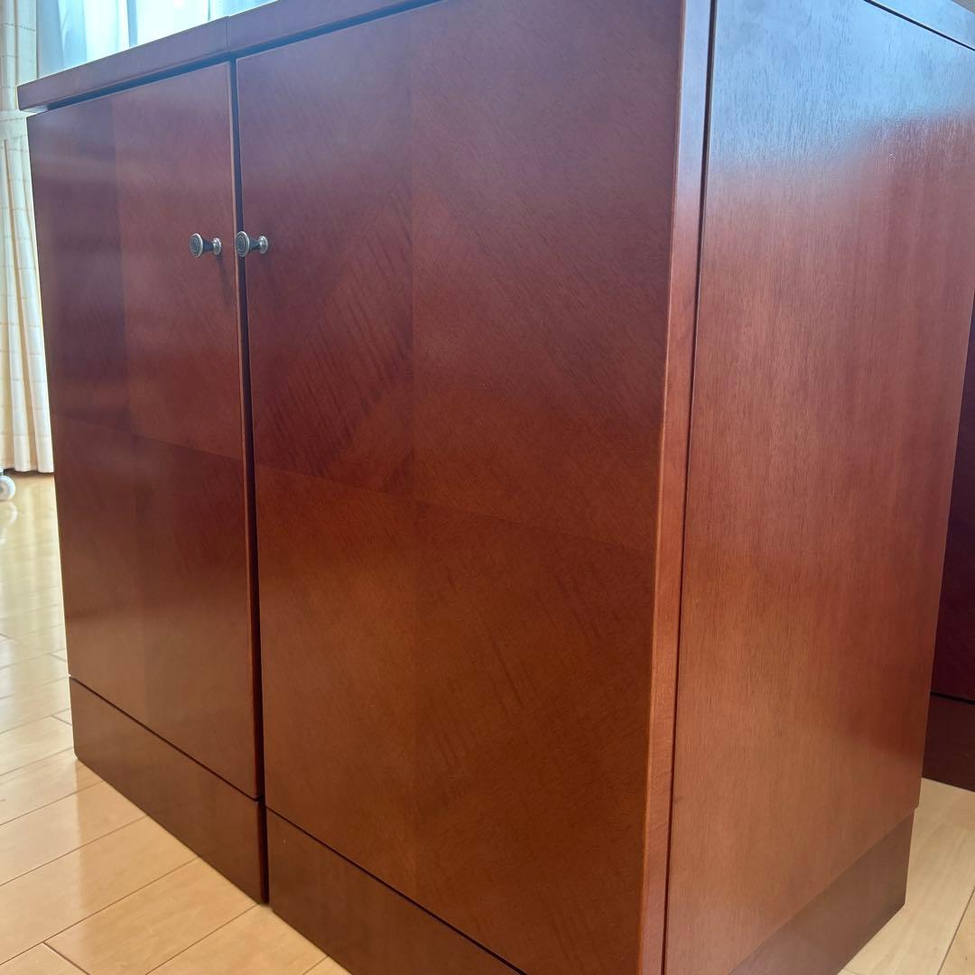 極希少カリモク　アラード　突板　ダイヤモンド貼り　サイドボード　キャビネット②