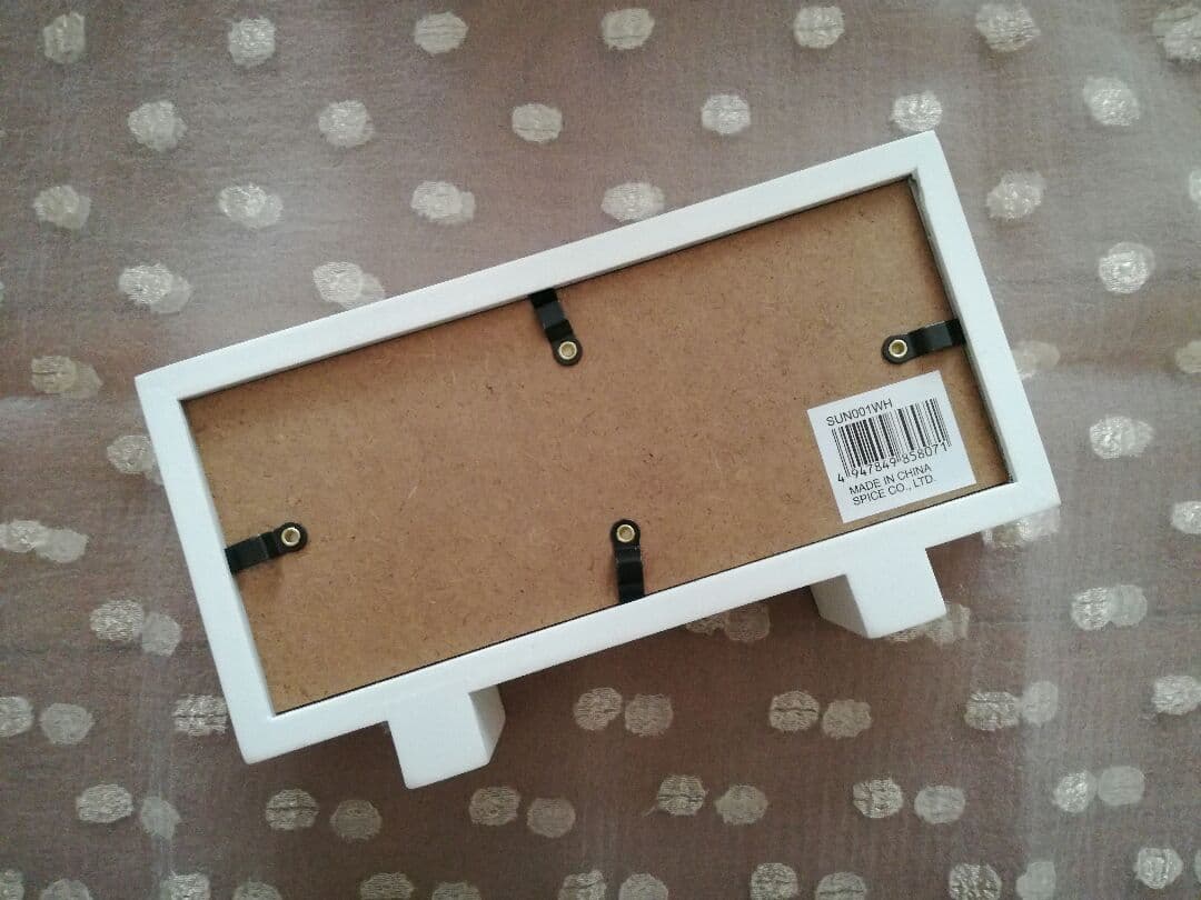 一旦停止中 新品 SPICE CO.,LTD フォトフレーム ホワイト 写真立て