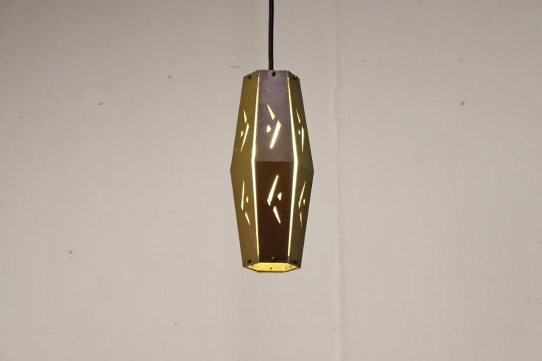 ヴィンテージ ペンダントライト ランプ 照明 和モダン 吊り下げ 金属製