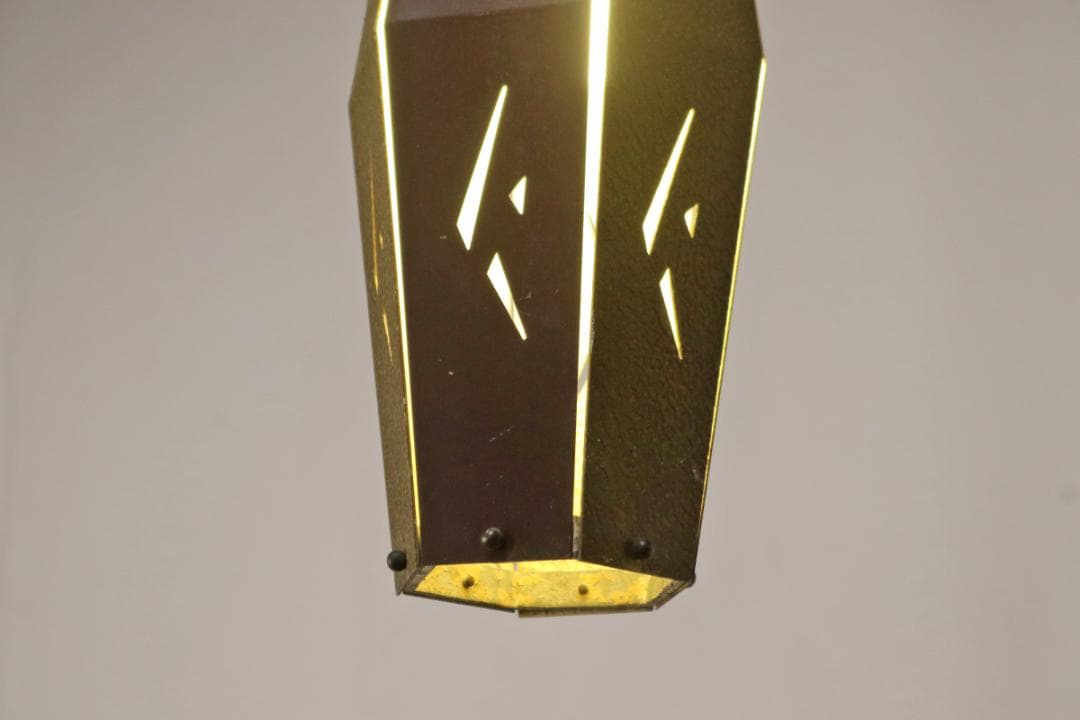 ヴィンテージ ペンダントライト ランプ 照明 和モダン 吊り下げ 金属製