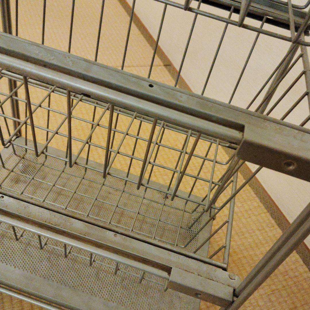 最終価格MUJI4段スチールラック キャスター付き