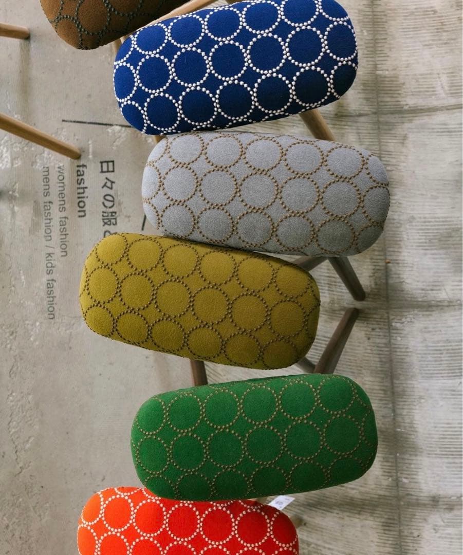 キッチンスツールBR H530＋ミナ ペルホネン　タンバリン　グレー