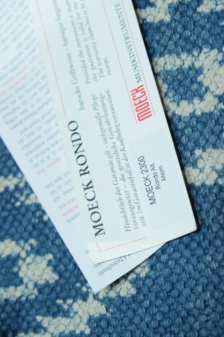 MOECK 2300 ロンド合奏用アルトリコーダー ケース付 - メルカリ