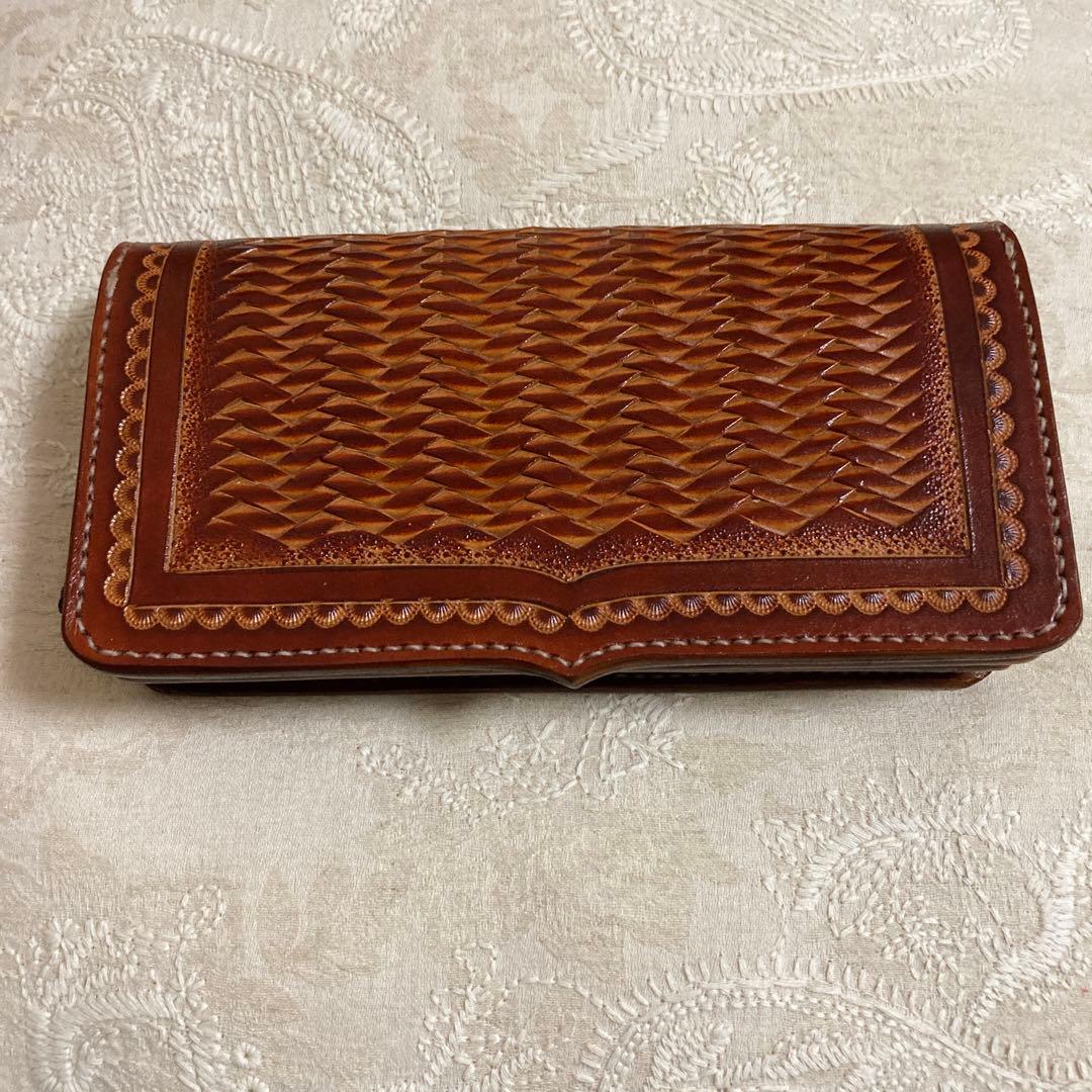 本革　ロングウォレット