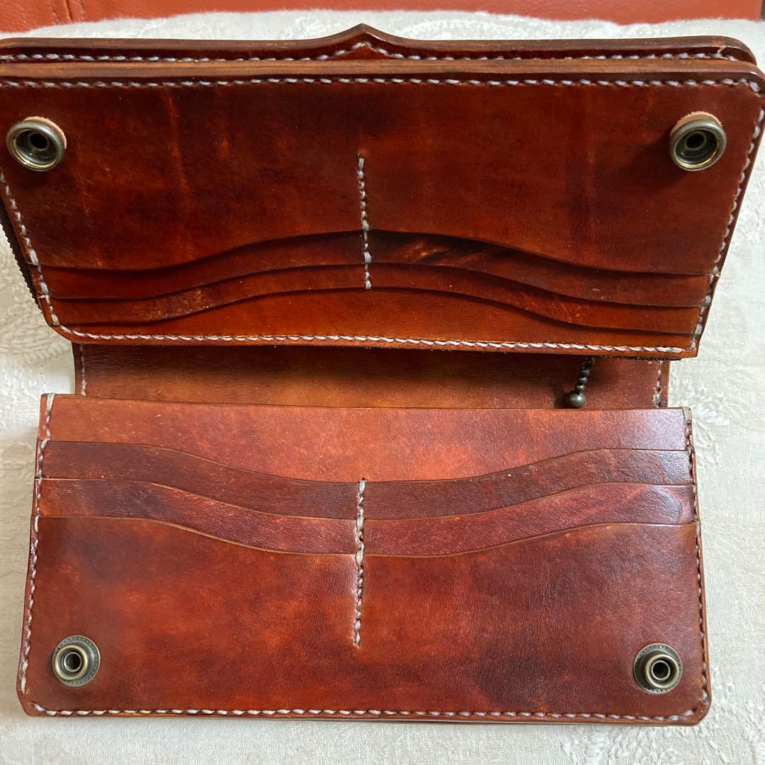 本革　ロングウォレット