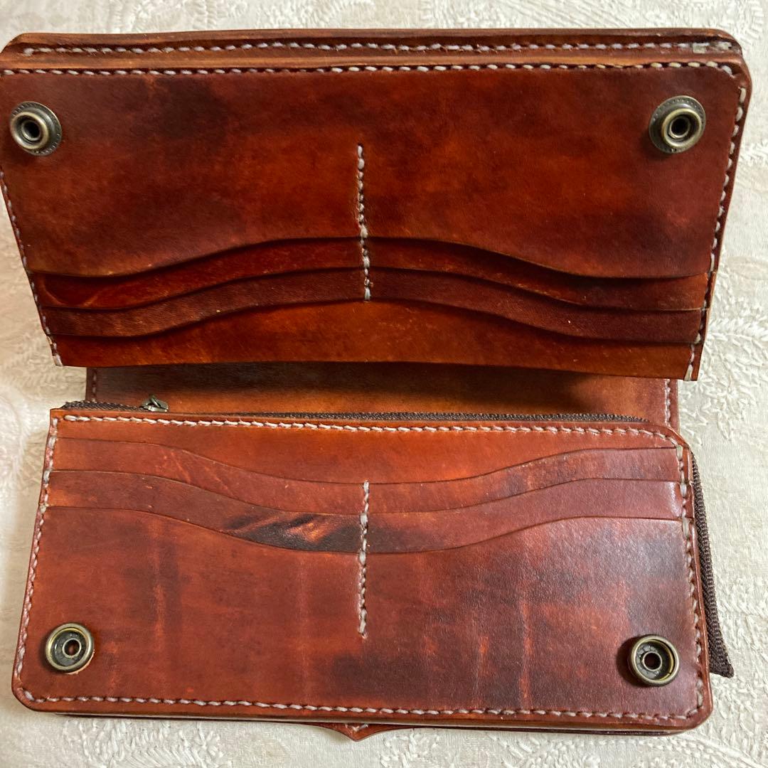本革　ロングウォレット