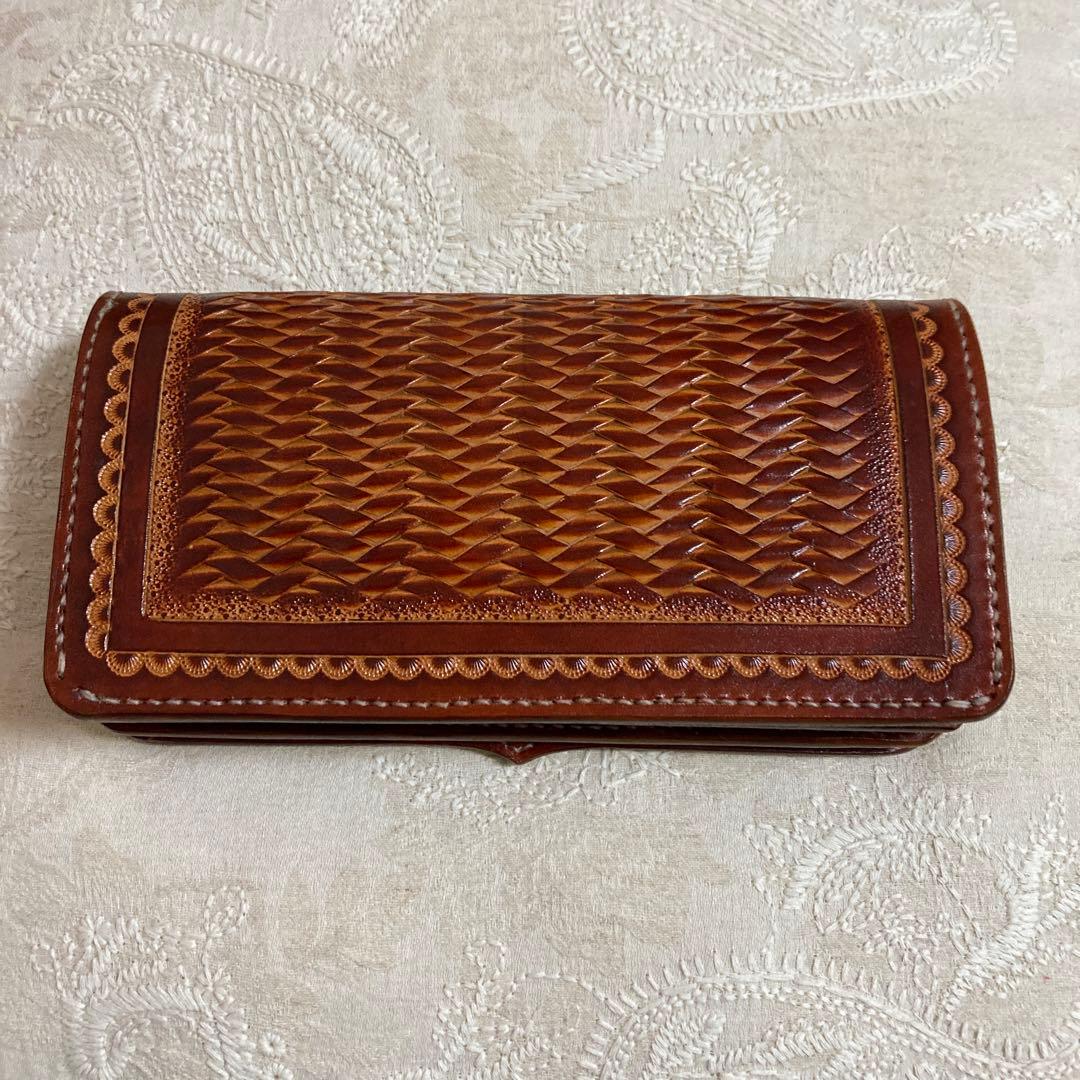 本革　ロングウォレット