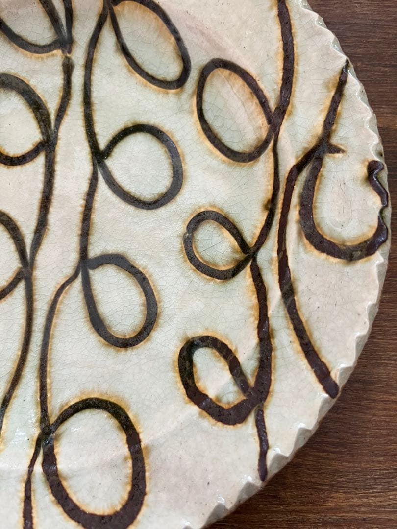 前野直史 くるくる スリップウェア リムプレート - メルカリ