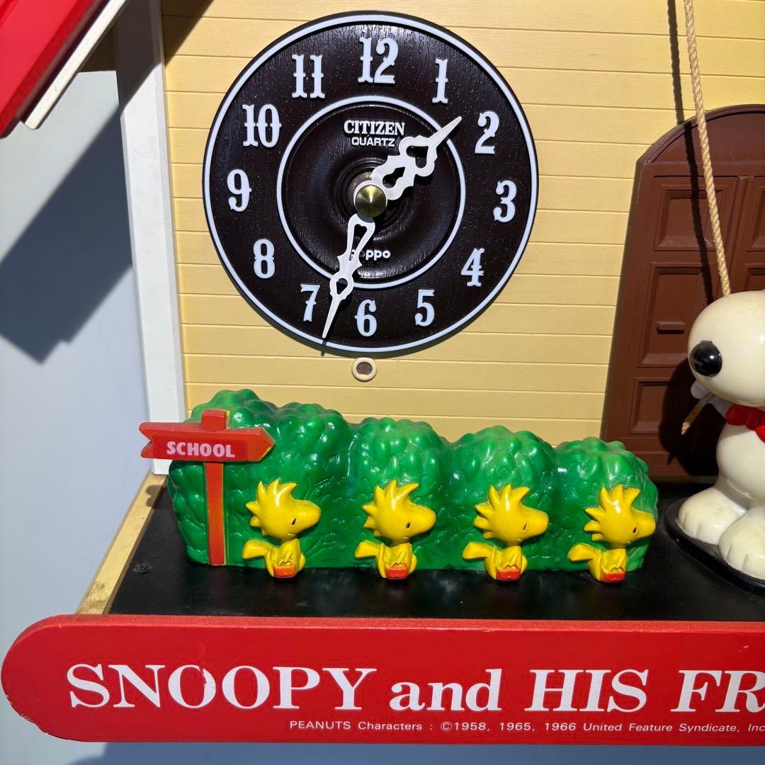 ビンテージ　スヌーピー鳩時計