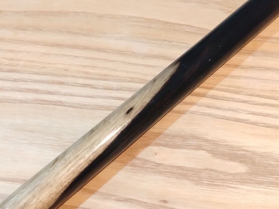 ハンドメイド品】黒柿 笛 横笛 和楽器 6本調子 ドレミ調 一点物 未使用