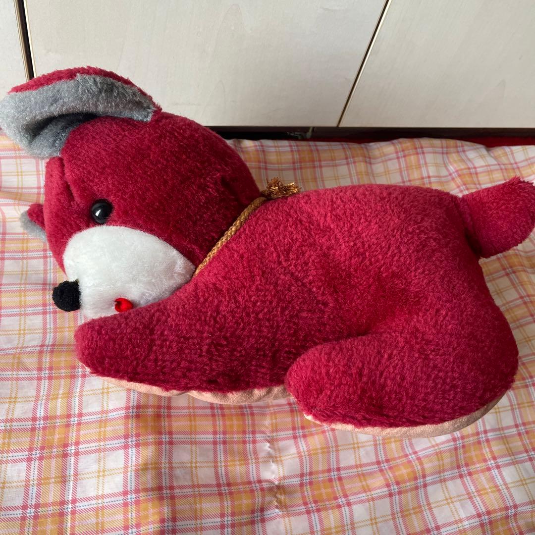 くま ベロ出し 昭和レトロ 当時物 昭和 ぬいぐるみ 舌 ベロ 寝そべり