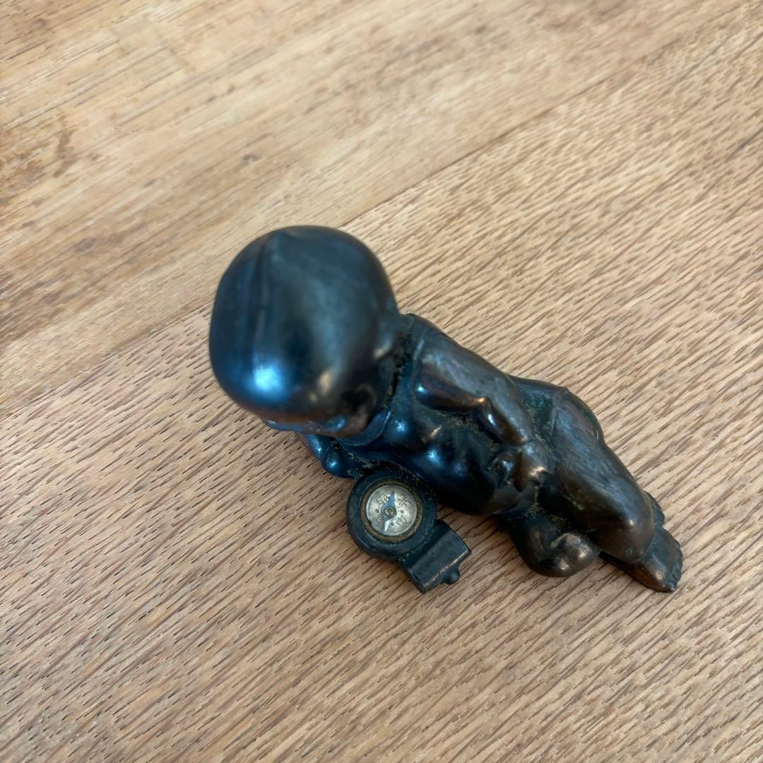 戦前アンティークキューピー キューピー人形 方位磁石付き レトロ 当時