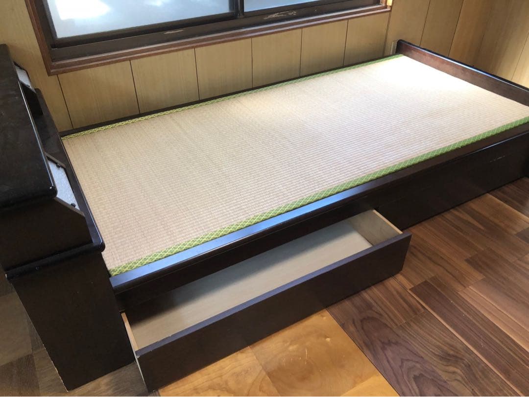 収納付きベッド　シングルベッド