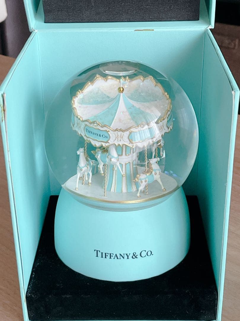 ティファニー オルゴール スノードーム メリーゴーランド - メルカリ