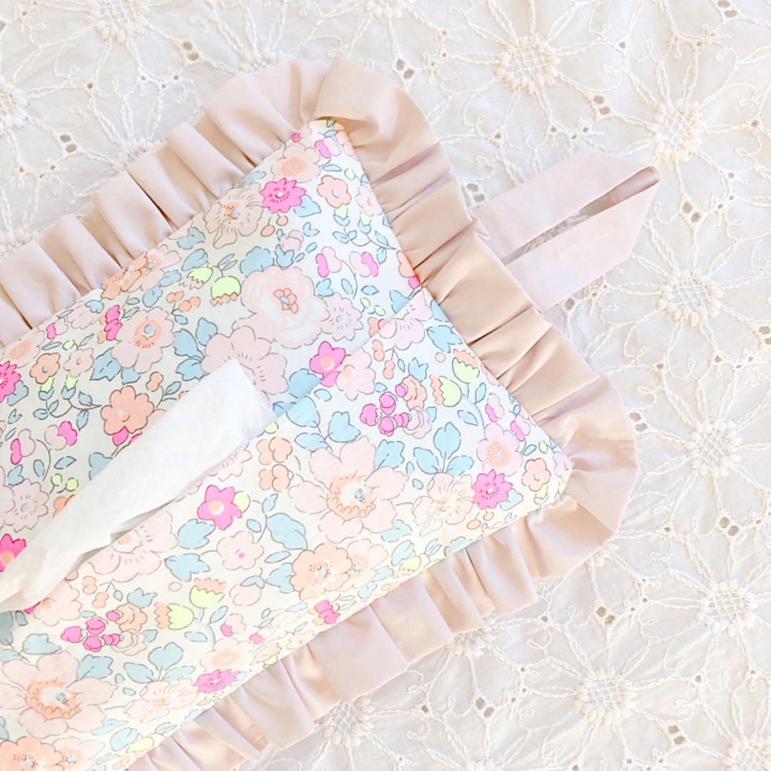 フリルティッシュボックスカバー♡ハンドメイド