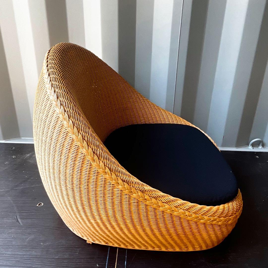 取付無料！ルームジャパン ダルマフロアチェア ナチュラルアジアン