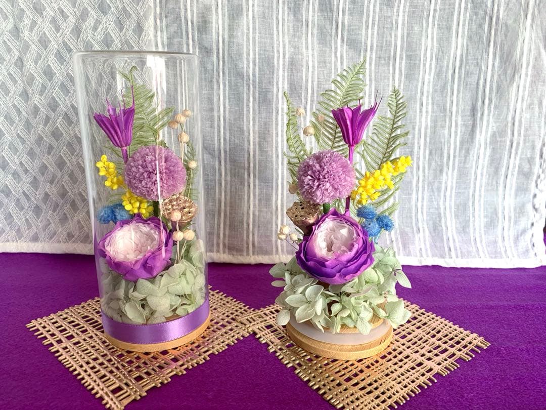 HANDMADE プリザーブドフラワー 仏花　お供え