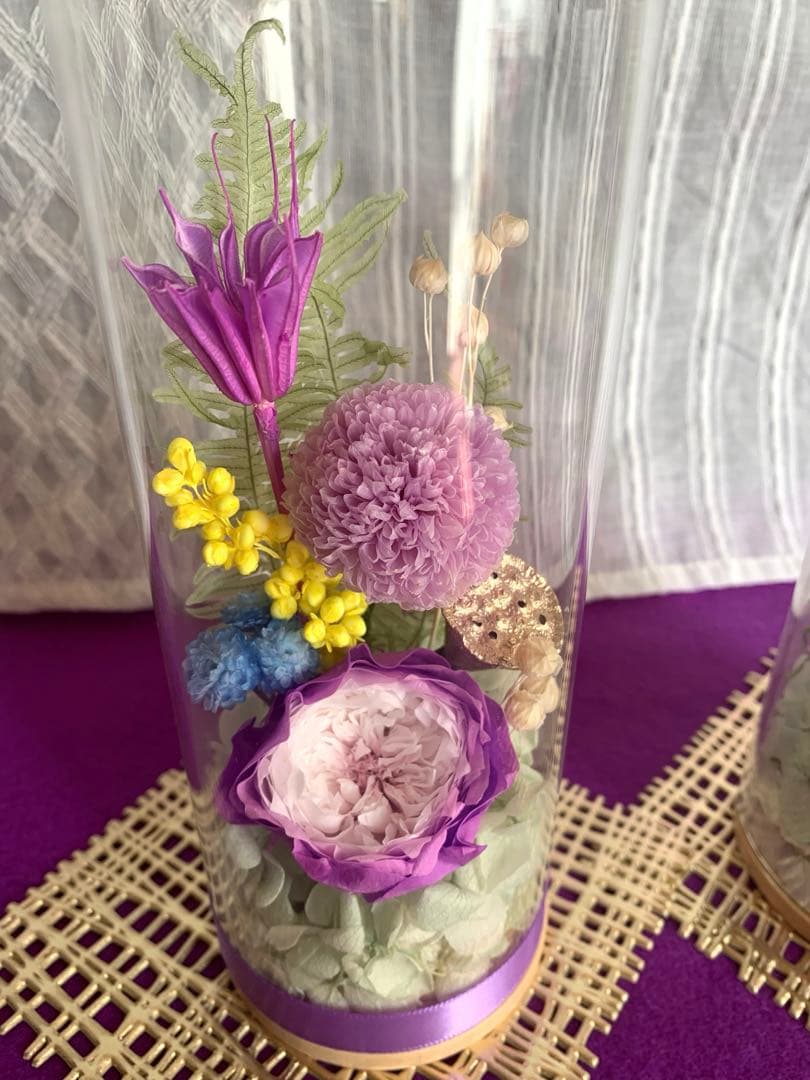 HANDMADE プリザーブドフラワー 仏花　お供え