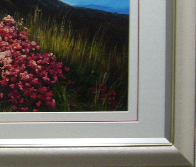 絵画 油絵 肉筆油絵 岡部昌幸 山と花 送料無料