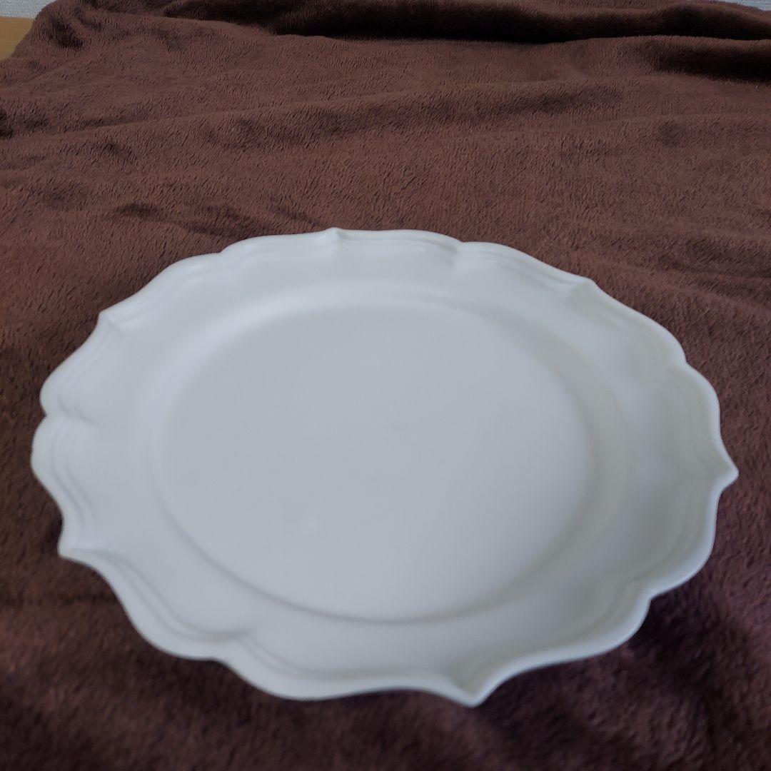臼杵焼 稜花リム皿 L 白 新品未使用 ４枚 セット