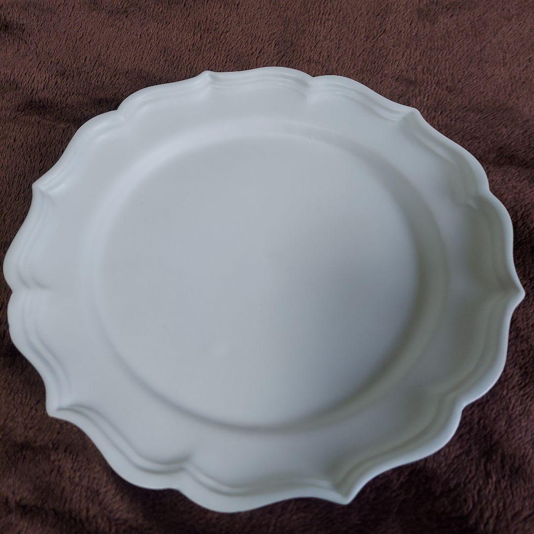 臼杵焼 稜花リム皿 L 白 新品未使用 ４枚 セット