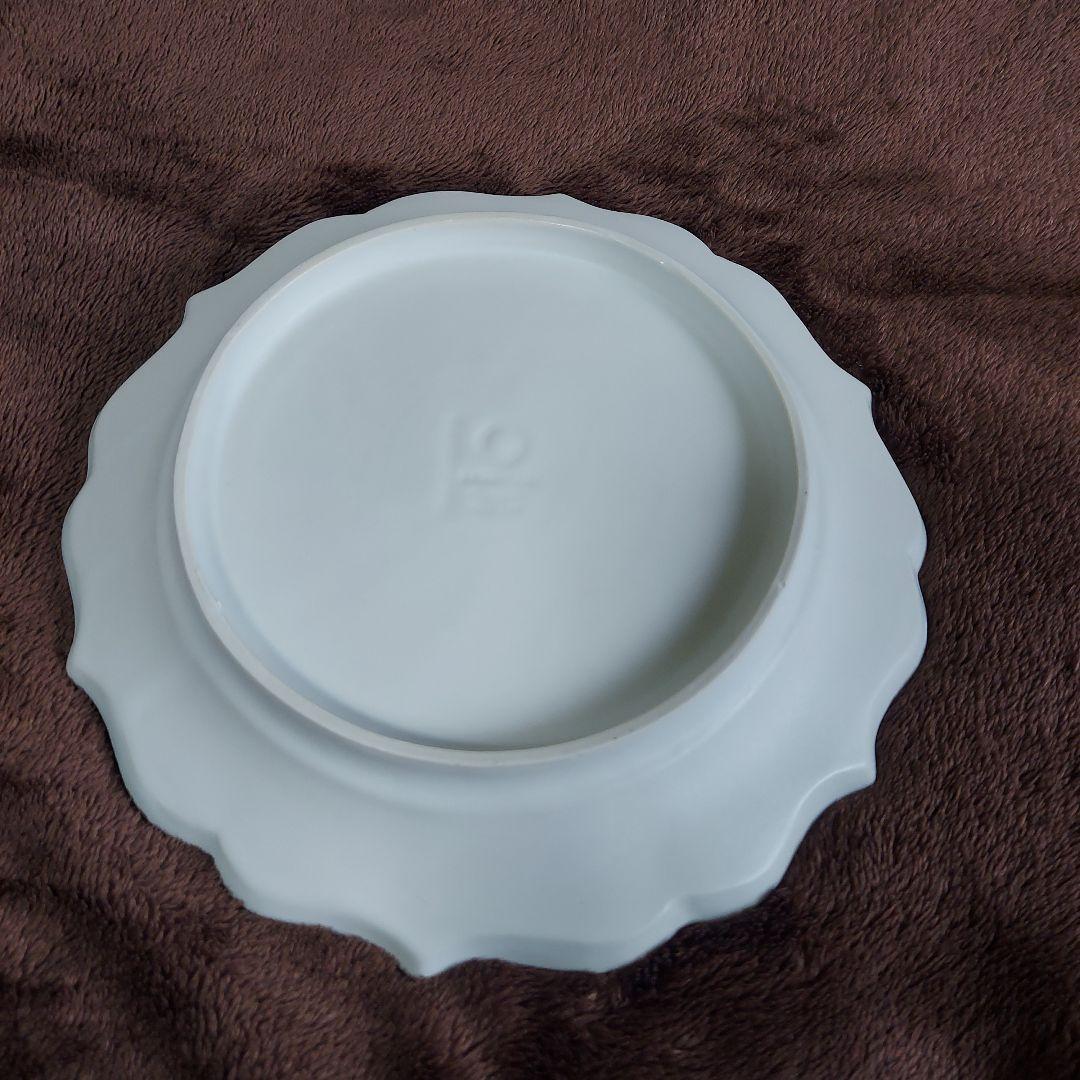 臼杵焼 稜花リム皿 L 白 新品未使用 ４枚 セット