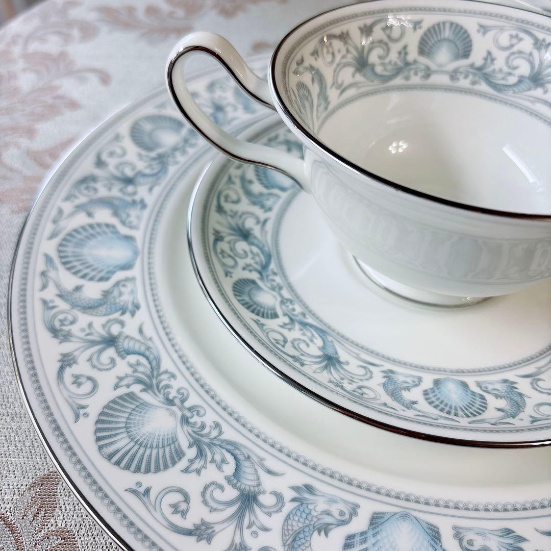 ウェッジウッド❤️ドルフィン❤️スープカップ＆ソーサー　ディナー皿　ペアセット