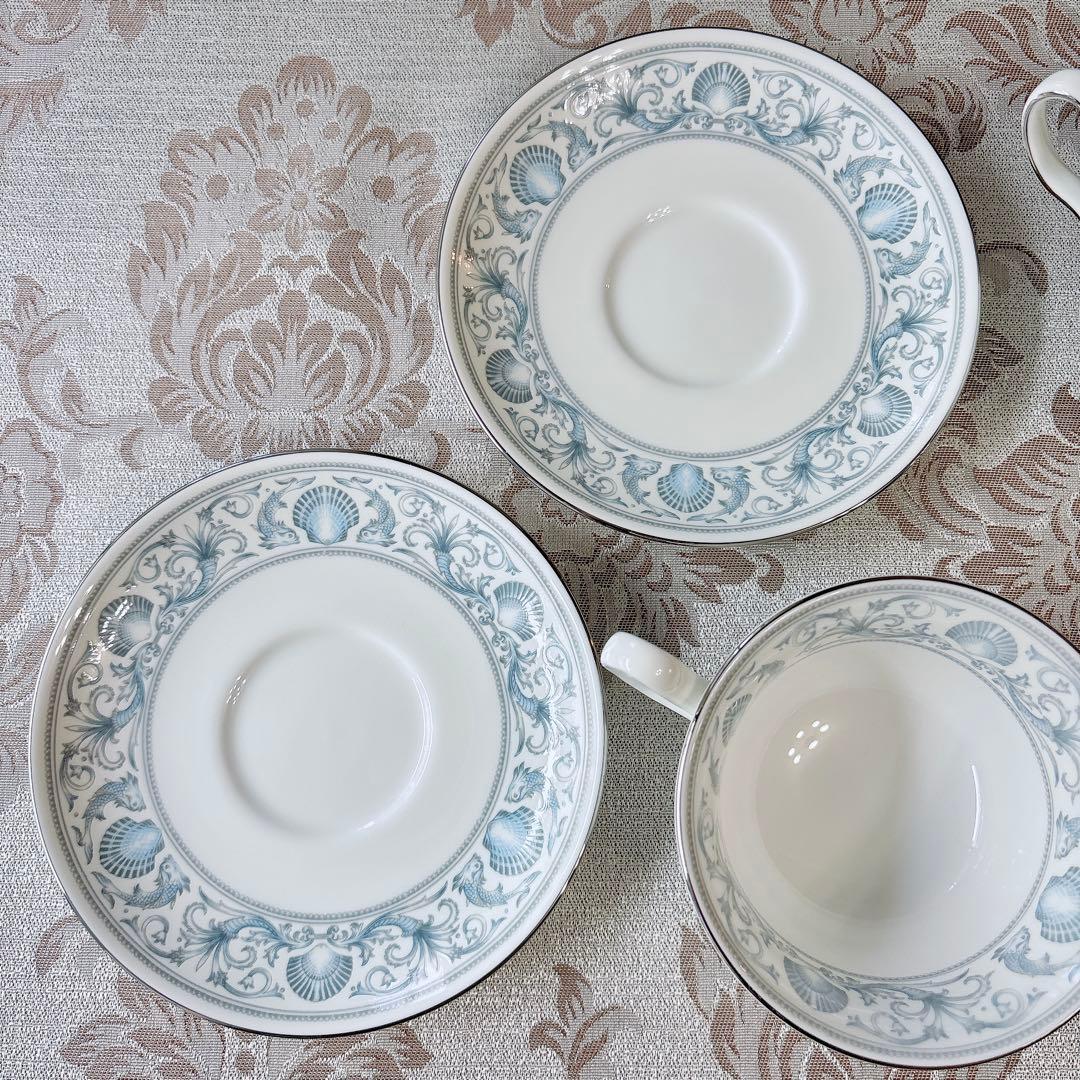 ウェッジウッド❤️ドルフィン❤️スープカップ＆ソーサー　ディナー皿　ペアセット