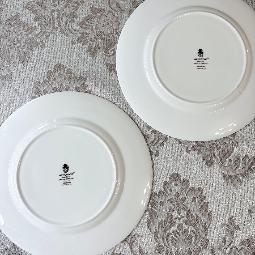 ウェッジウッド❤️ドルフィン❤️スープカップ＆ソーサー　ディナー皿　ペアセット