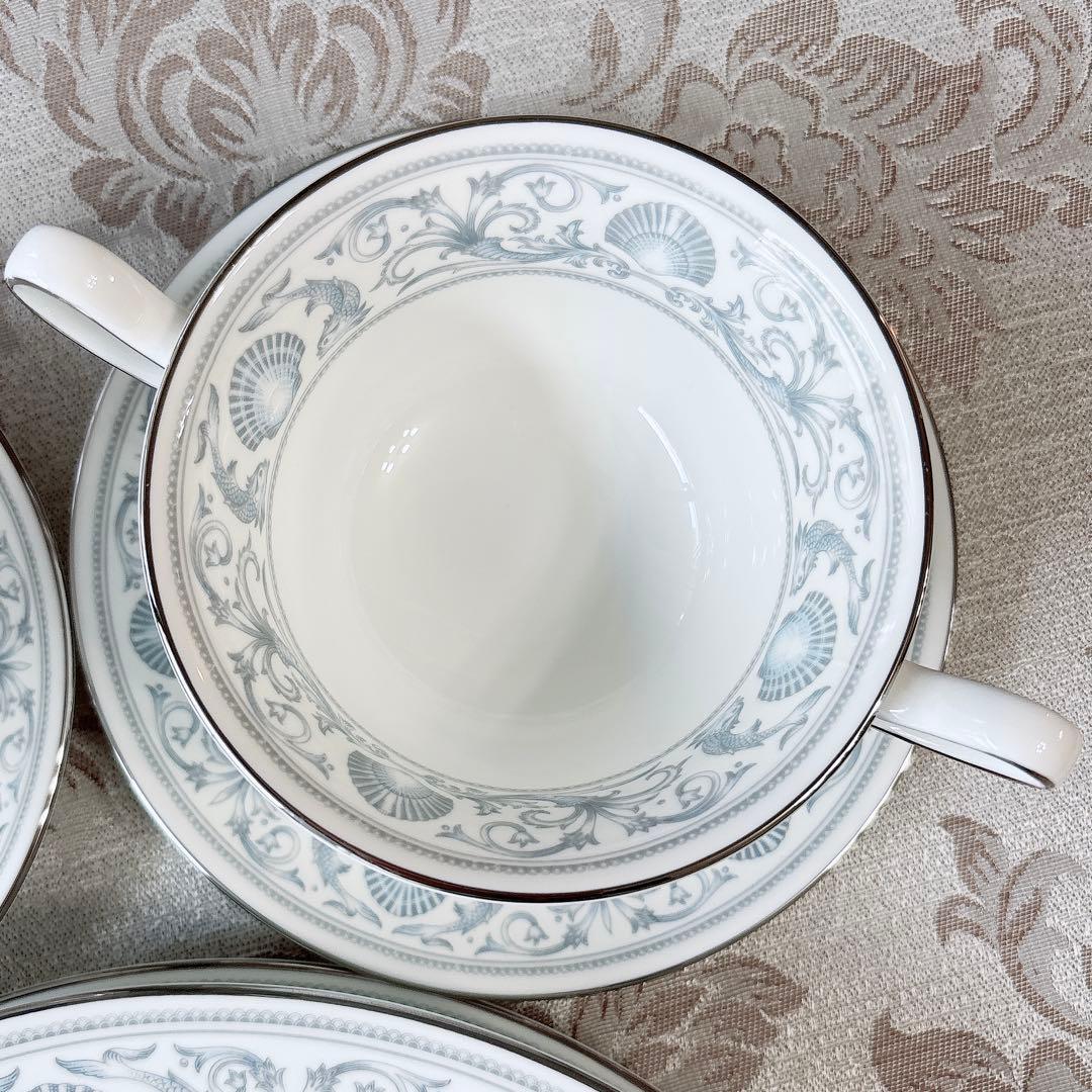 ウェッジウッド❤️ドルフィン❤️スープカップ＆ソーサー　ディナー皿　ペアセット